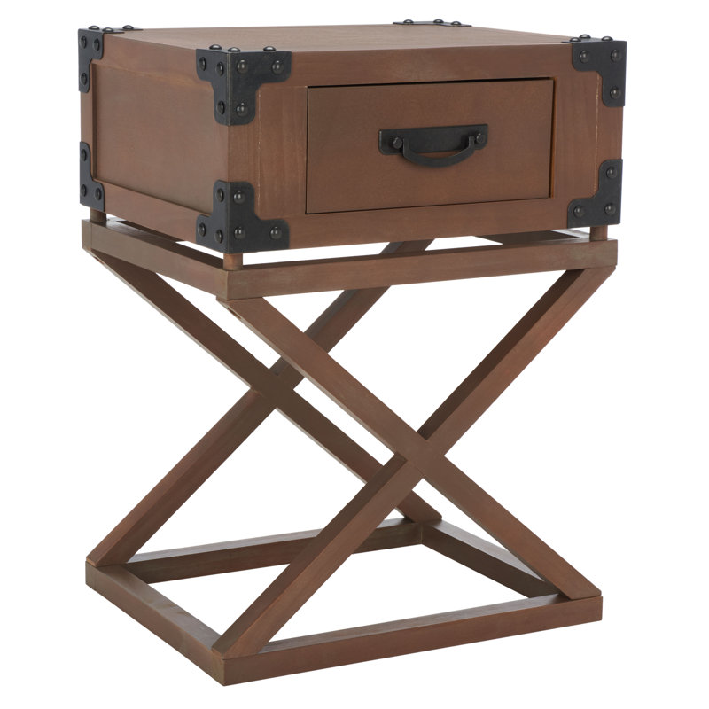 Monette End Table with Storage, Sepia