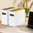 File Organizer, Cardboard File Box for Letter Size Hanging File Folder Storage