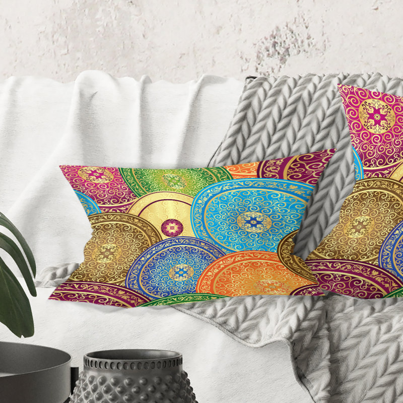 Coussin Circular Retro Design IV - Mid-Century Modern Printed