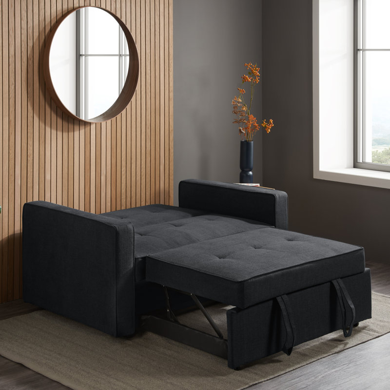 Farrel 2 Seater Fold Out Sofa Bed, Grey