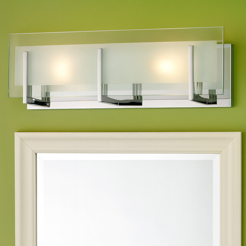 Latitude 2-Light Dimmable Vanity Light, Chrome, 60W G-9