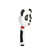 Adjustable Extension Bar with 5-Function Rainfall Shower Head and Panda Hand Shower