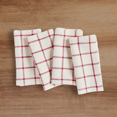 Windowpane - 100% Pure Linen Dinner Napkins