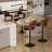 Modern Heavy Duty Swivel Bar Stools with Backrest – Adjustable Height Counter PU Leather Chairs with Footrest, 550lbs Capacity, Non-Slip Base, 360° Rotation for Kitchen Island, Home Bar, Coffee Shop-2092009697-2088163884