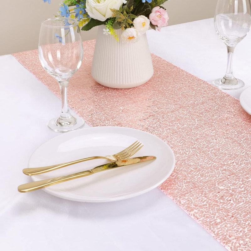 Chemin de table Bula Runner, Or rose