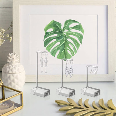6 Pcs Acrylic Earring Display Stand, Clear Jewelry Retail Holder, Earring Organizer Stand For Bracelets Bangle, Countertop Hanging Jewelry Organizer For Home, Gift Shops, Stores Display