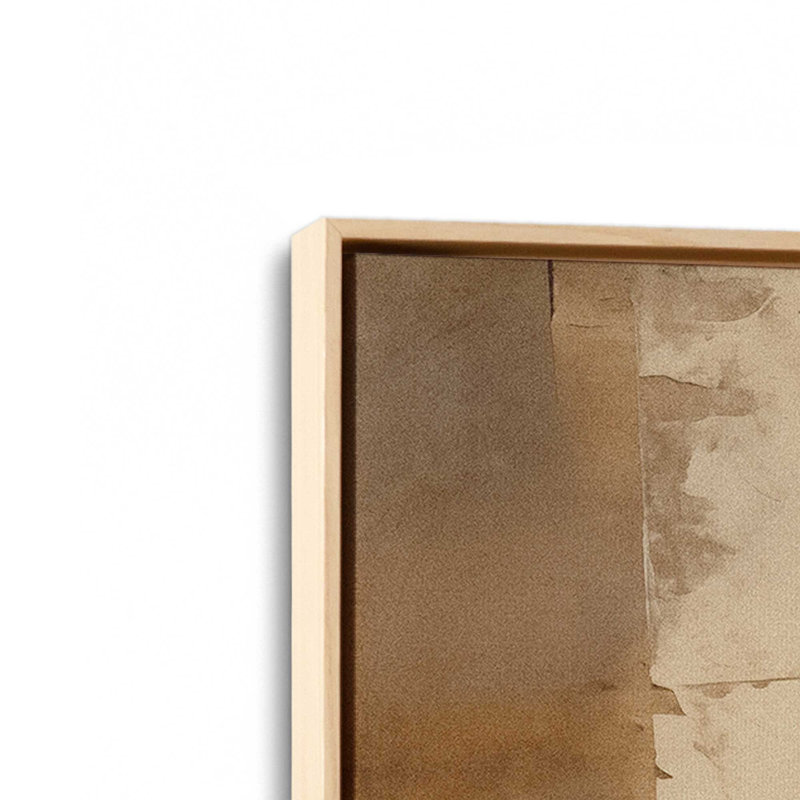 Sienna Strips I, reproduction sur toile, Cadre américain en érable flottant, H 18,75 po x l 12,75 po x P 1,75 po