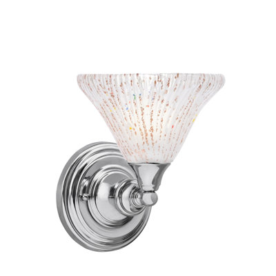 Wall Sconce With 7" Frosted Crystal Glass