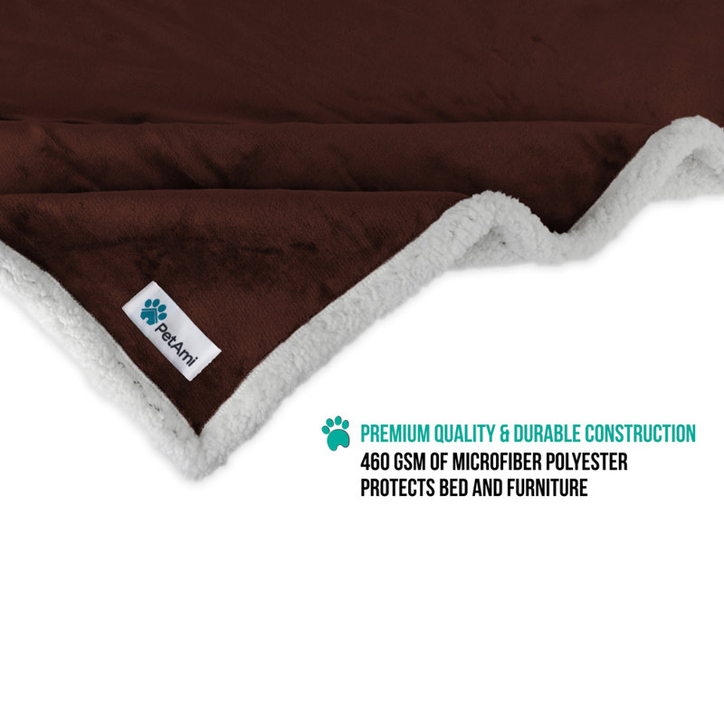 Couverture en polyester imperméable, Brun