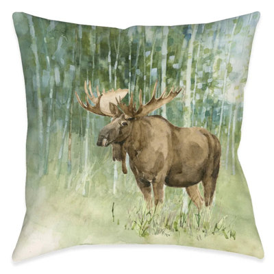 Coussin décoratif d'extérieur Natures Call Moose