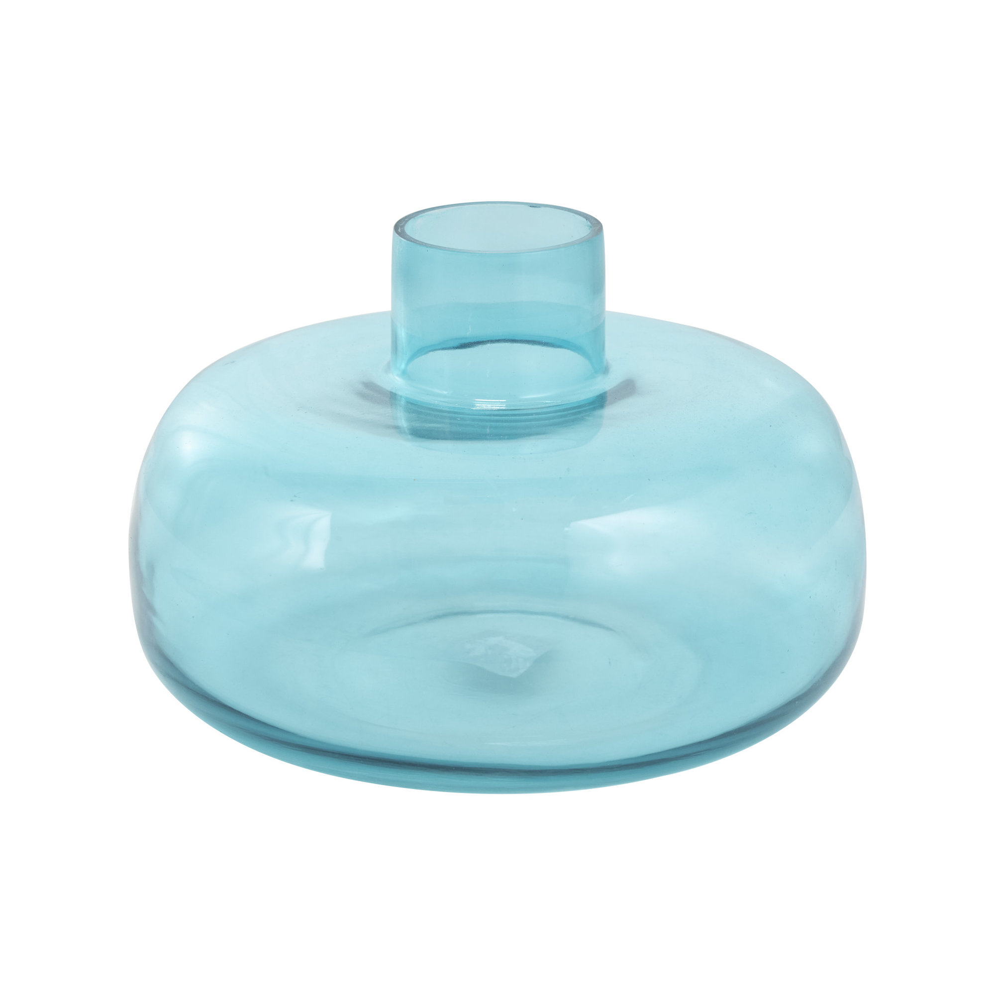 Glass Table Vase, Blue