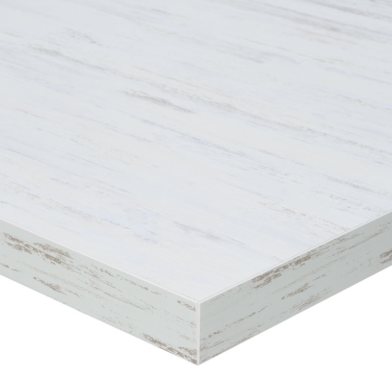 Antique Wash White Square Table Top with Compound Wood Core
