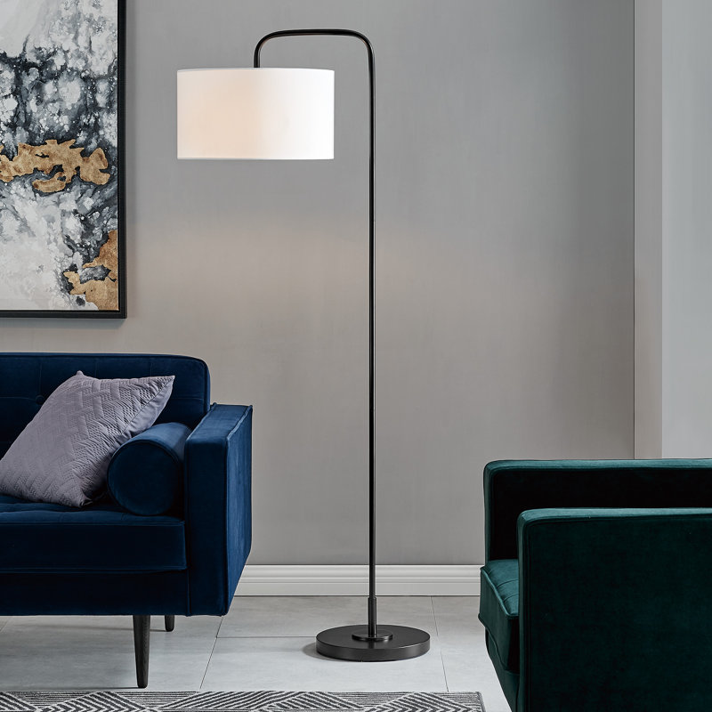 Ayimna 64'' Black Arched Floor Lamp