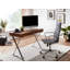 Alrick Stainless Steel Writing Desk-1978760138