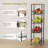 5-Tier Rolling Kitchen Organizer With Slide-Out Baskets And Wood Top For Efficient Pantry Storage