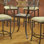 Diamond Round Metal Base Dining Table