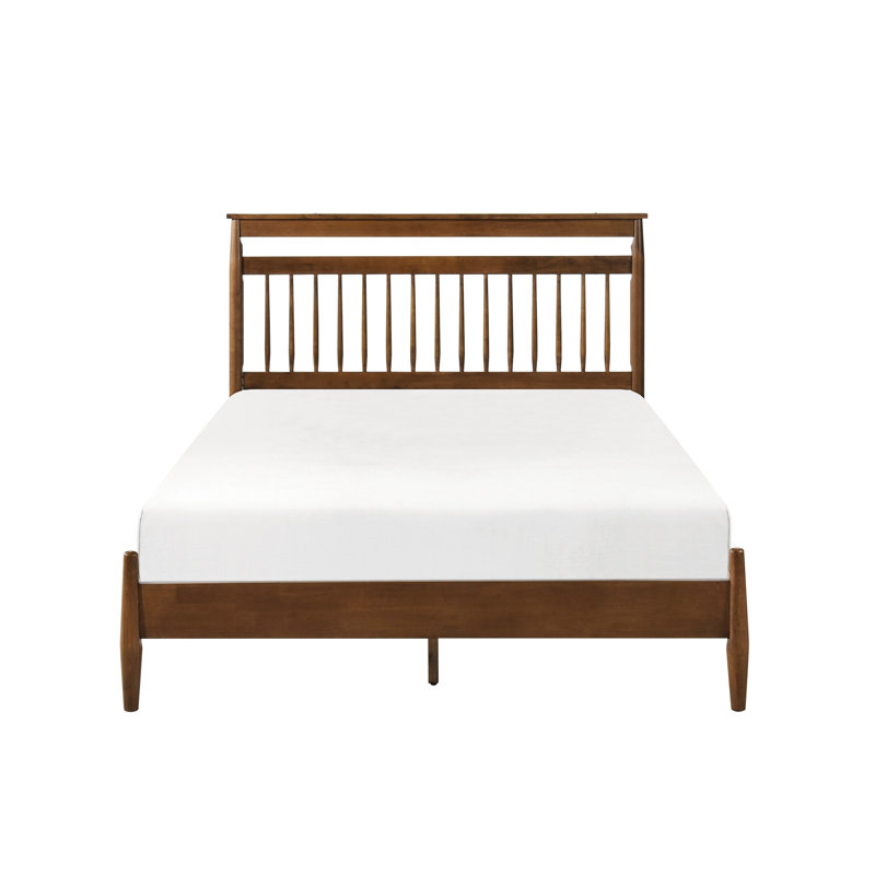Bedroom Full Size Platform Bed In Chestnut - And Attractive For A Functional Layout, Full