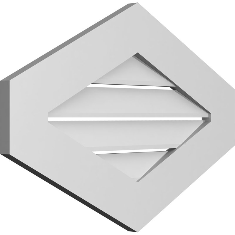 Pente verticale verticale en uréthane 6 pi, H 1 po x l 26 po x L 18 po