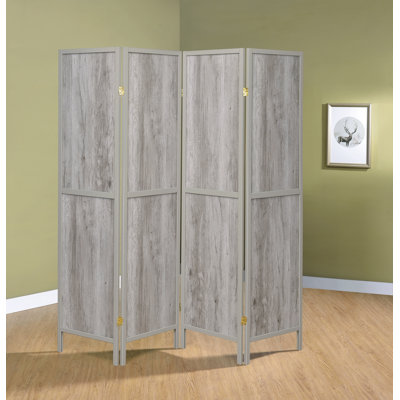 Abilene 69.5 " W x 70.25 " H 4 - Panel Folding Room Divider