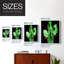 Reproduction encadrée de cactus néon - bois massif-1506085034-1506085030