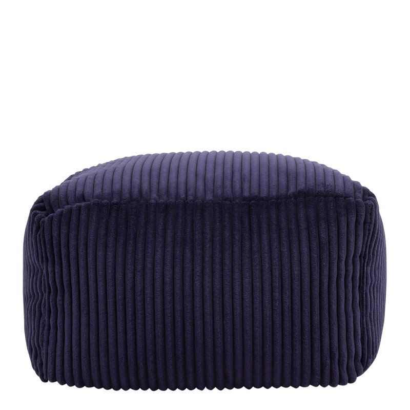 Soul 40Cm Square Pouffe Ottoman, Navy Blue