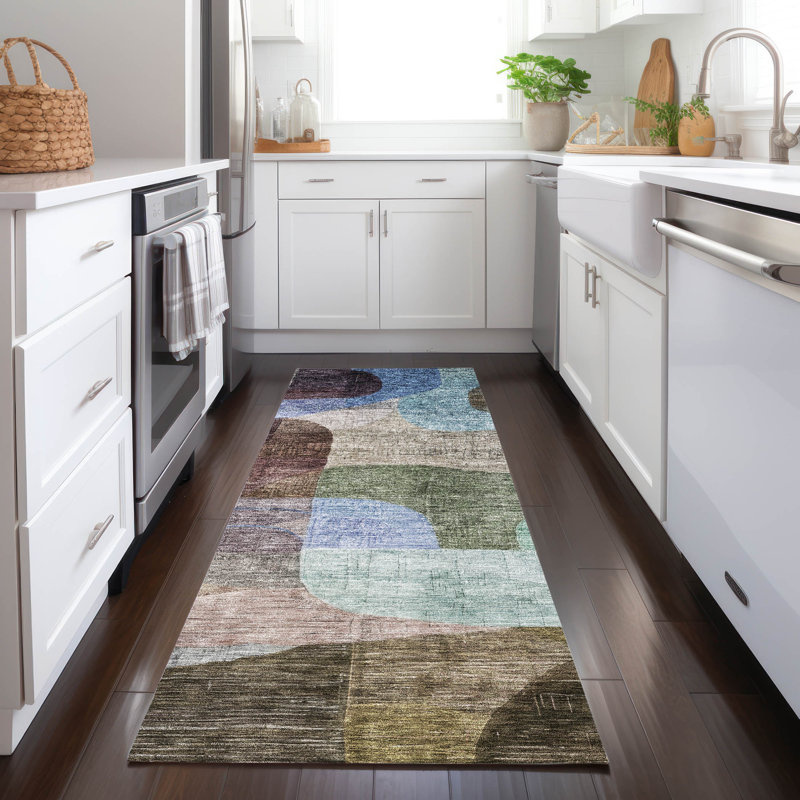 Tapis d'intérieur / extérieur brun Elina , 2'3" x 7'6"