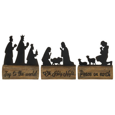 Crèche de Noël 3 pièces 7,25 po