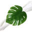Ensemble de 4 rondelles de serviettes Green Green Monstera Leaf
