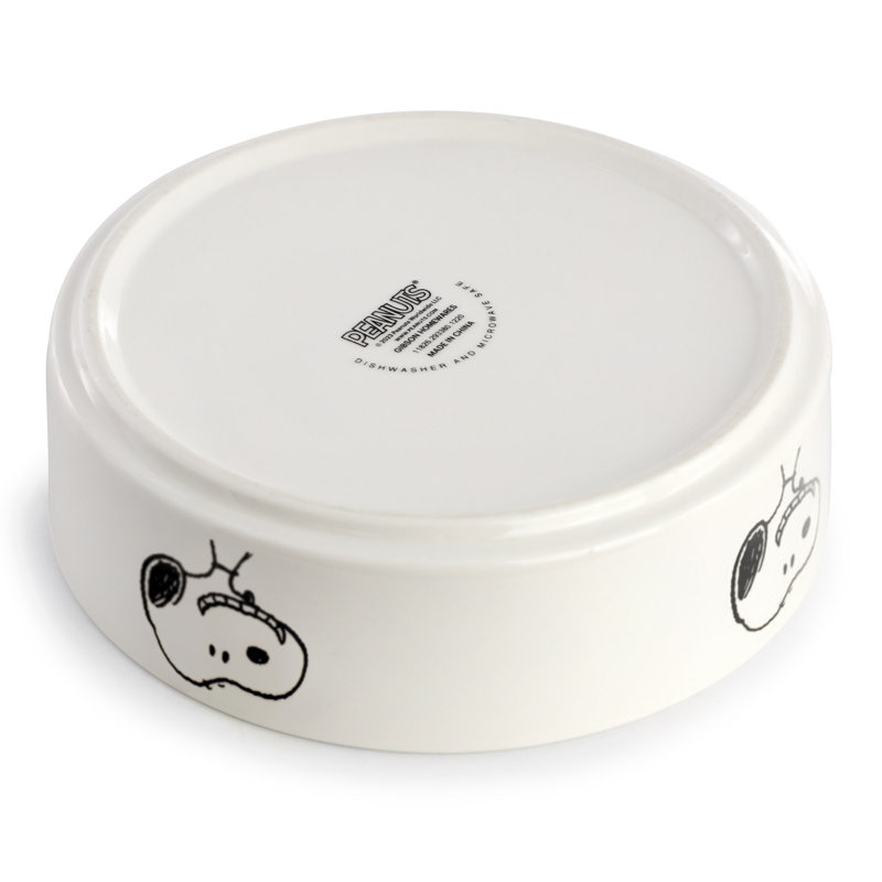 Bol pour animaux en grès Peanuts Snoopy Suppertime Favourites