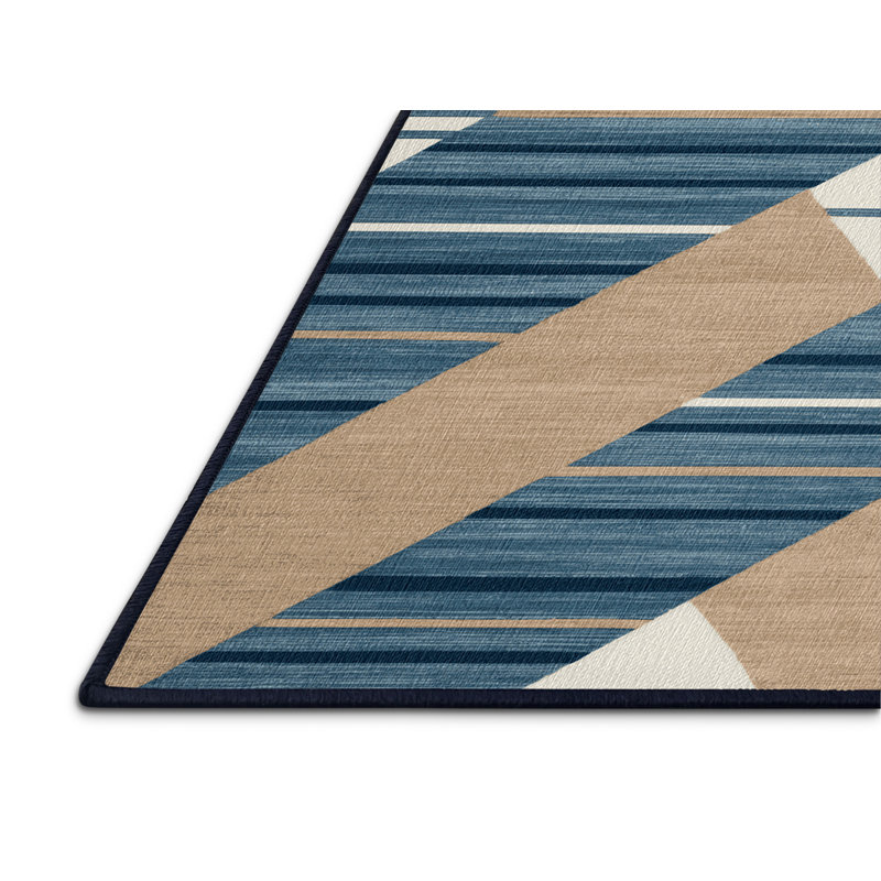  Tapis bord de mer lavable, Carré 8 pi