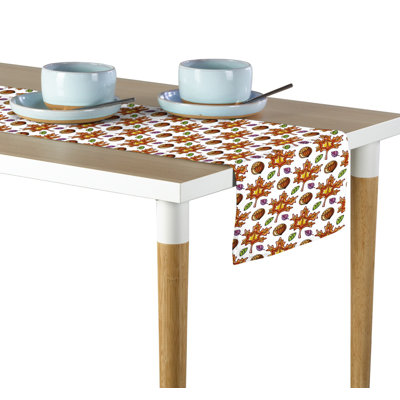 Magee Modern Maple Leaves Table Runner