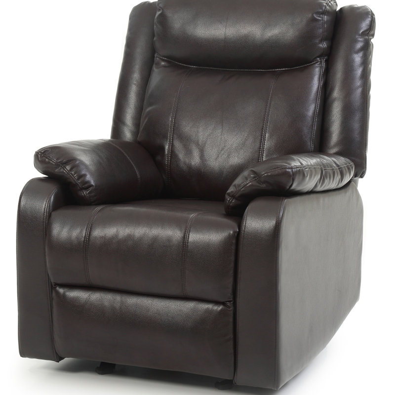 Fauteuil inclinable contemporain, Marron foncé