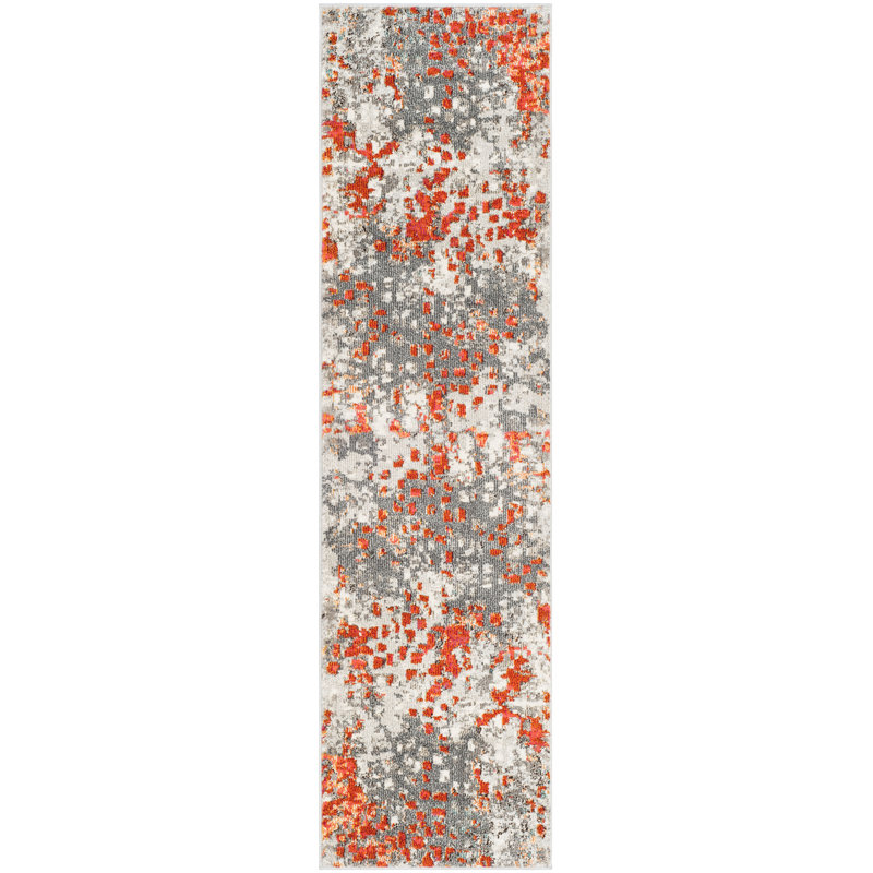 Rolling Hills Abstract Area Rug, Runner 66 x 244 cm