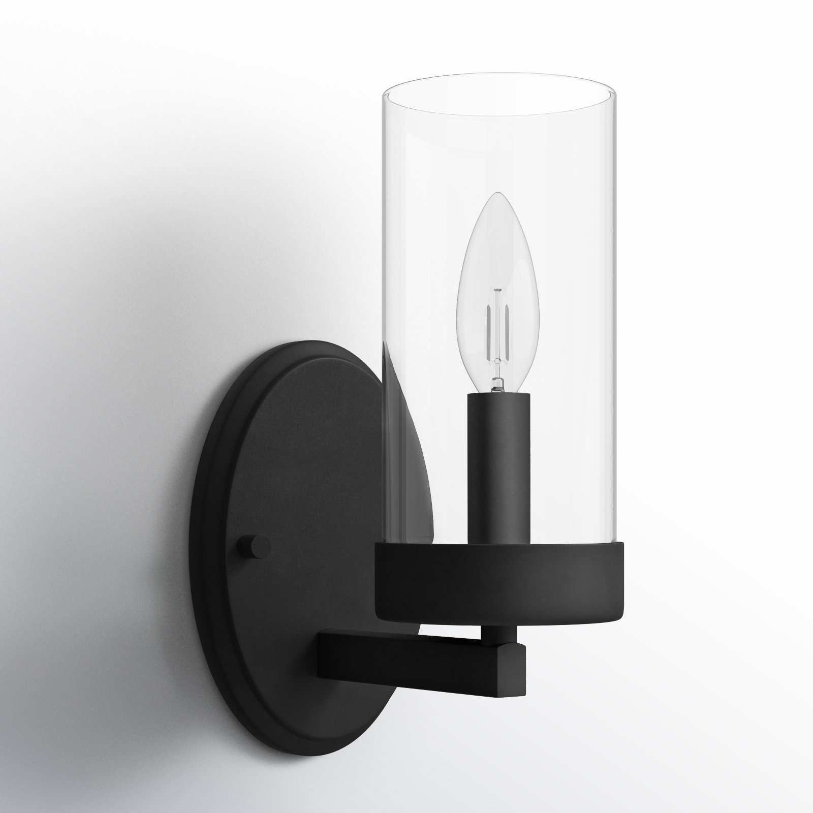 Angeline Single Transparent Dimmable Bath Sconce