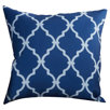 Patterned blue throw pillows