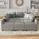 Larchmere Modular Sectional Sofa U Shaped Sofa Couch With Storage Ottoman
