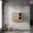 Float Mounting Design 3-Soft Close Doors Bathroom Side Cabinet