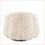 Fauteuil à billes Albi - Fausse fourrure beige | Courbé | Tissu, mousse