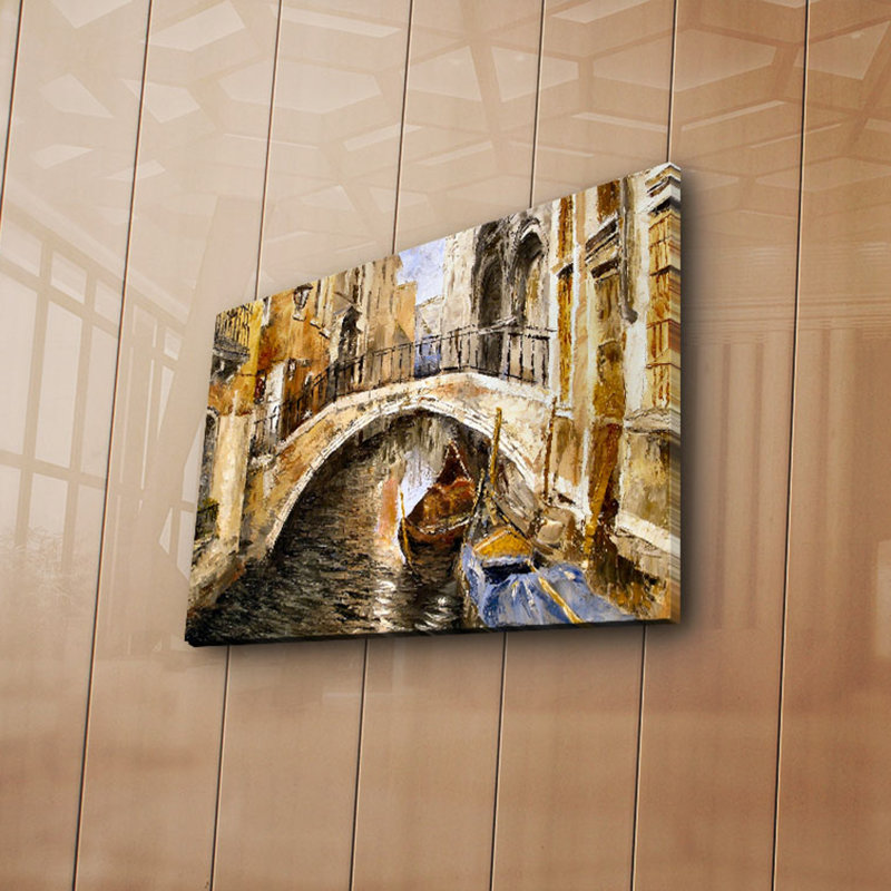 Superbe peinture sur toile décorative, 11,8 po x 15,7 po | 100% toile de suède, cadre 100% bois (épaisseur: 1,2 po) | Parfaite pour le salon, la chambre à coucher ou le bureau, cette œuvre d'art élégante rehaussera tout espace