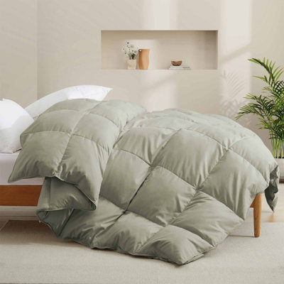  All Season Down Feather Fiber Comforter Duvet Insert with 8 Corner Tabs