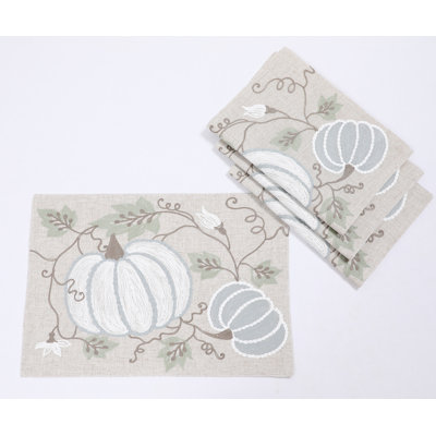 Trudeau Embroidered Rectangle Placemat