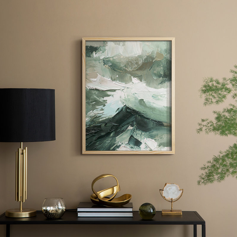 Crashing II Framed Print - Solid Wood