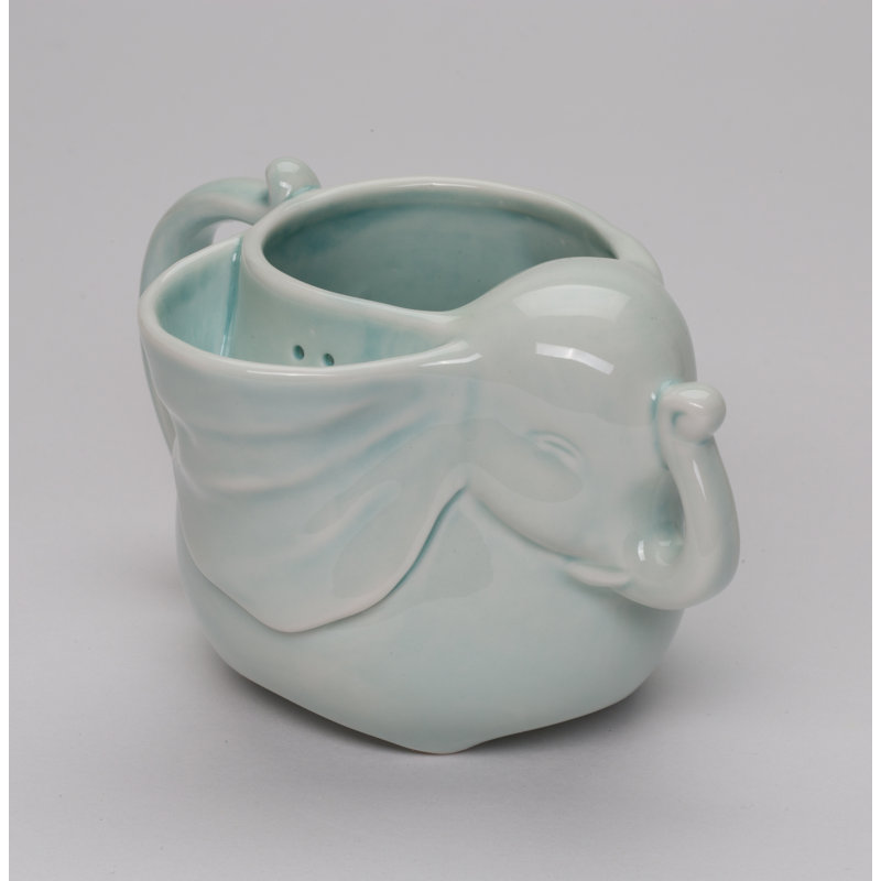 Elephant Teacup With Teabag Holder