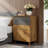 3 Pieces Bedroom Furniture Set, Queen Size Solid Wood Canopy Bed And 2 Large Nightstands With Drawers And Cabinets-1176581001