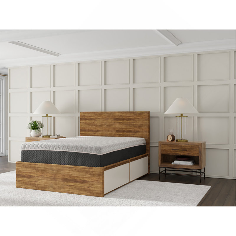 Copper Infused Hybrid 12 Inch Soft Memory Foam Mattress, Twin