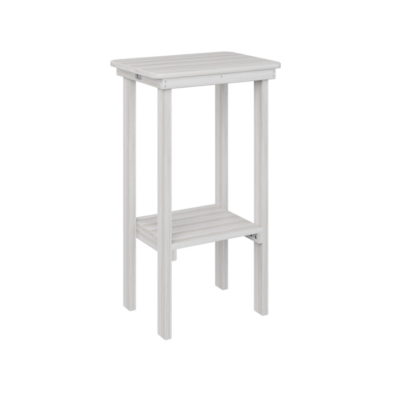 Rectangular Outdoor End Bar Table, Seashell