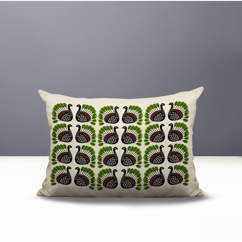 Oreiller rectangulaire intérieur / extérieur Kunu Turquie, Rectangle H 14 po x l 20 po, Chartreuse