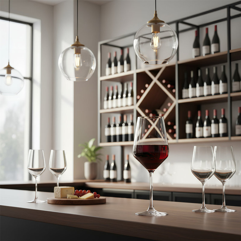 Argon Tableware Soho Crystal Red Wine Glasses, Set of 24
