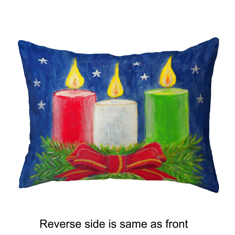 Coussin lombaire intérieur / extérieur  Christmas Candles