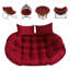 Coussin de siège double 59 po x 39 po, coussin de siège imperméable 6,3 po avec coussins pour patio et jardin-1966337265